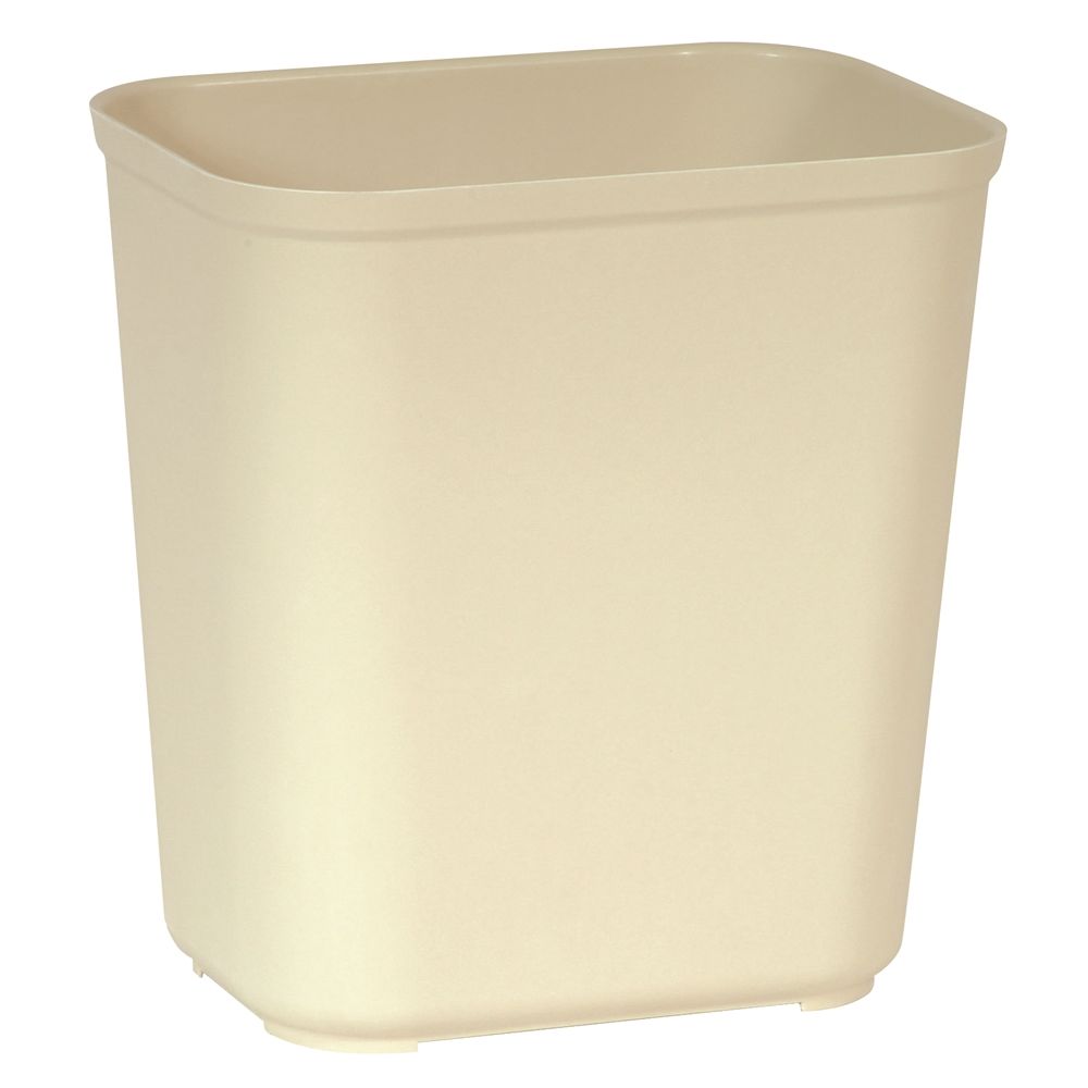 Rubbermaid Commercial Fire-Resistant Wastebasket, 28 Quart, UL Rated, Textured Beige 8 thumbnail image